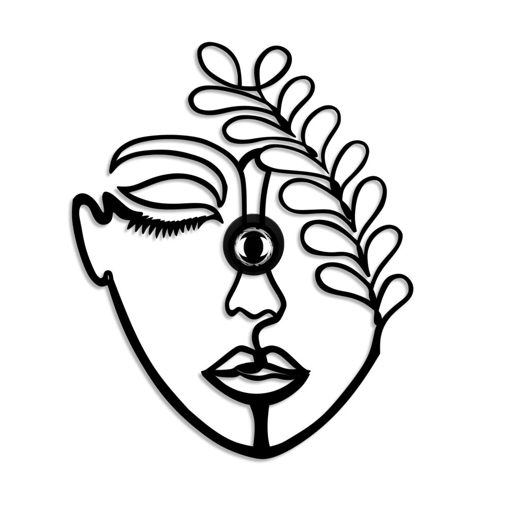 Zidna lampa Flower Faced V2 u crnoj boji slika 7