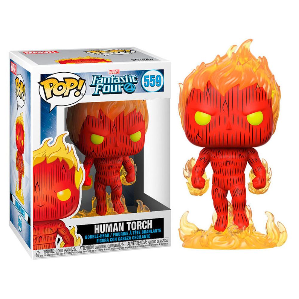 Funko POP figura Marvel Fantastic Four Human Torch slika 2