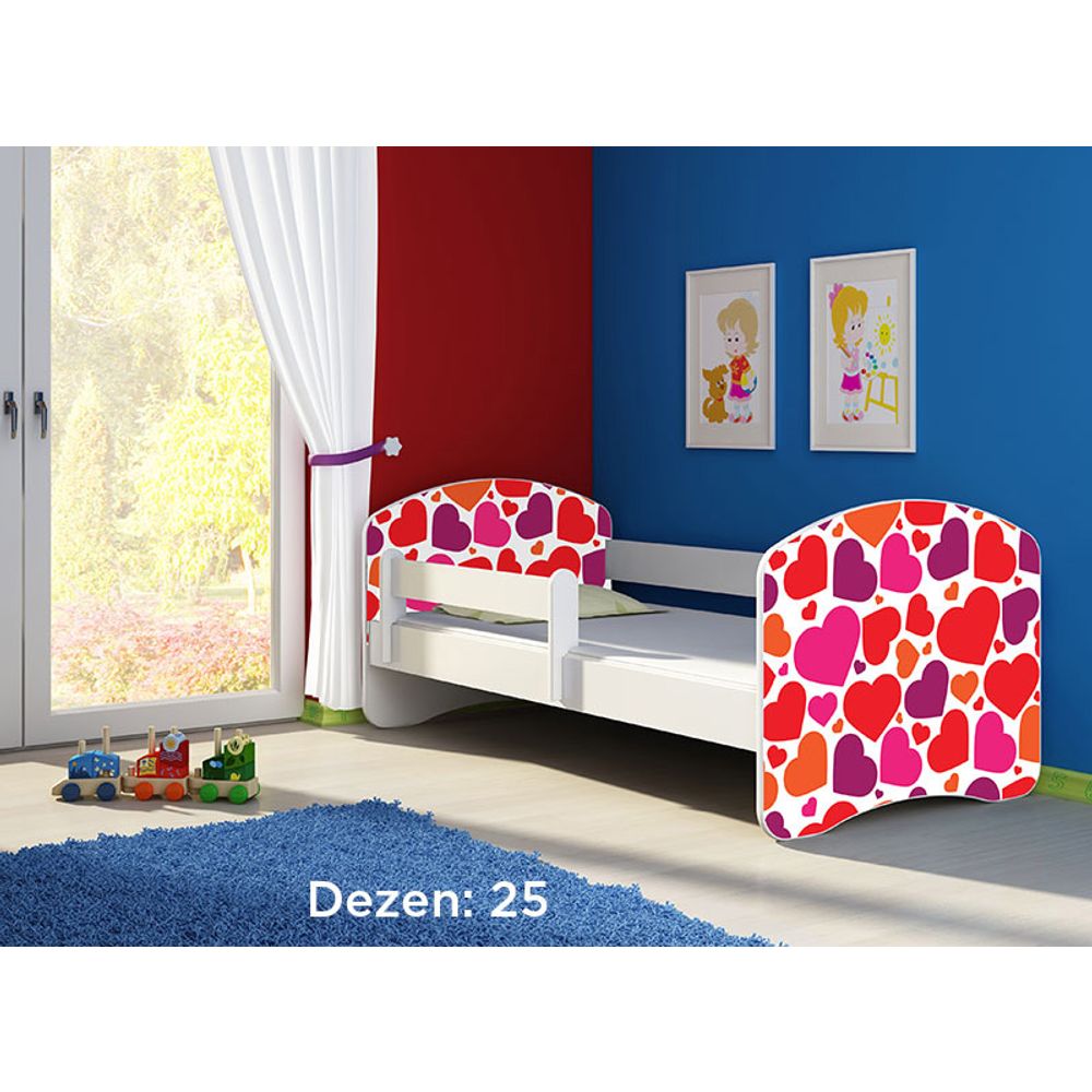ACMA Dječiji krevet Acma II White - 180x80cm - Dezen 25 slika 2