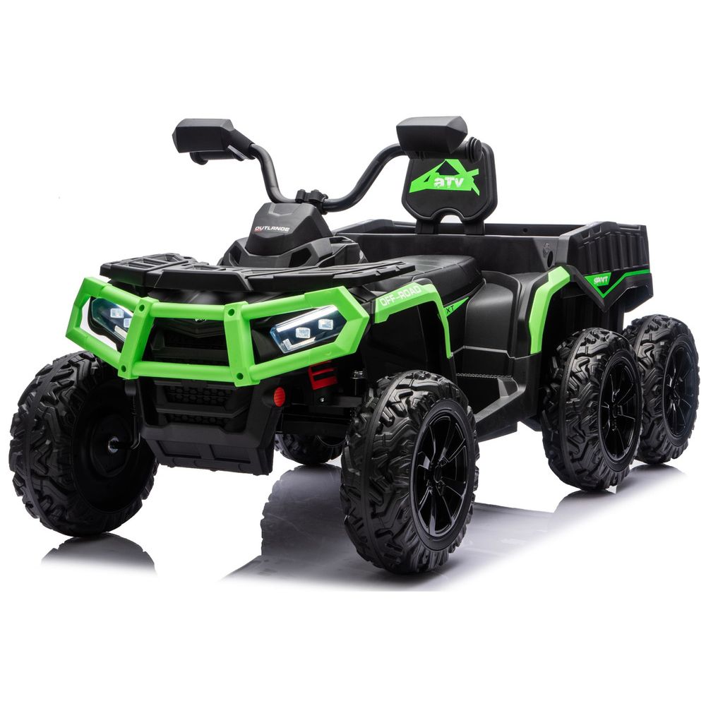 Baterijski Quad ATV 6 kotača s prikolicom JC606 24V 4x4 zeleni slika 2