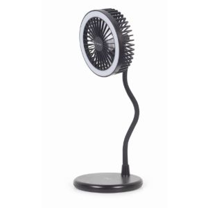 Gembird Desktop fan with lamp and wireless charger