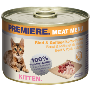 Premiere Cat Meat Menu KITTEN Govedina,Piletina 200g konzerva