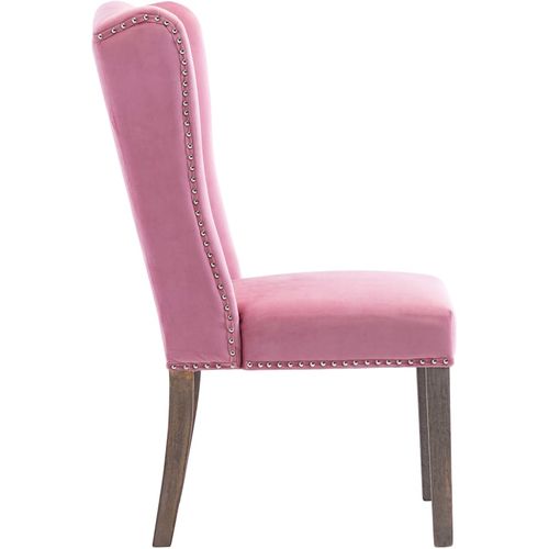 Blagovaonska stolica ružičasta baršunasta slika 16