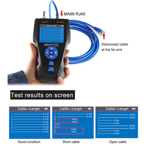 NOYAFA NF-8601S Tester dužine kabla slika 2