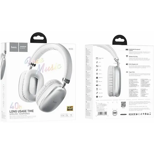 HOCO Bluetooth slušalice W35 srebrne slika 4