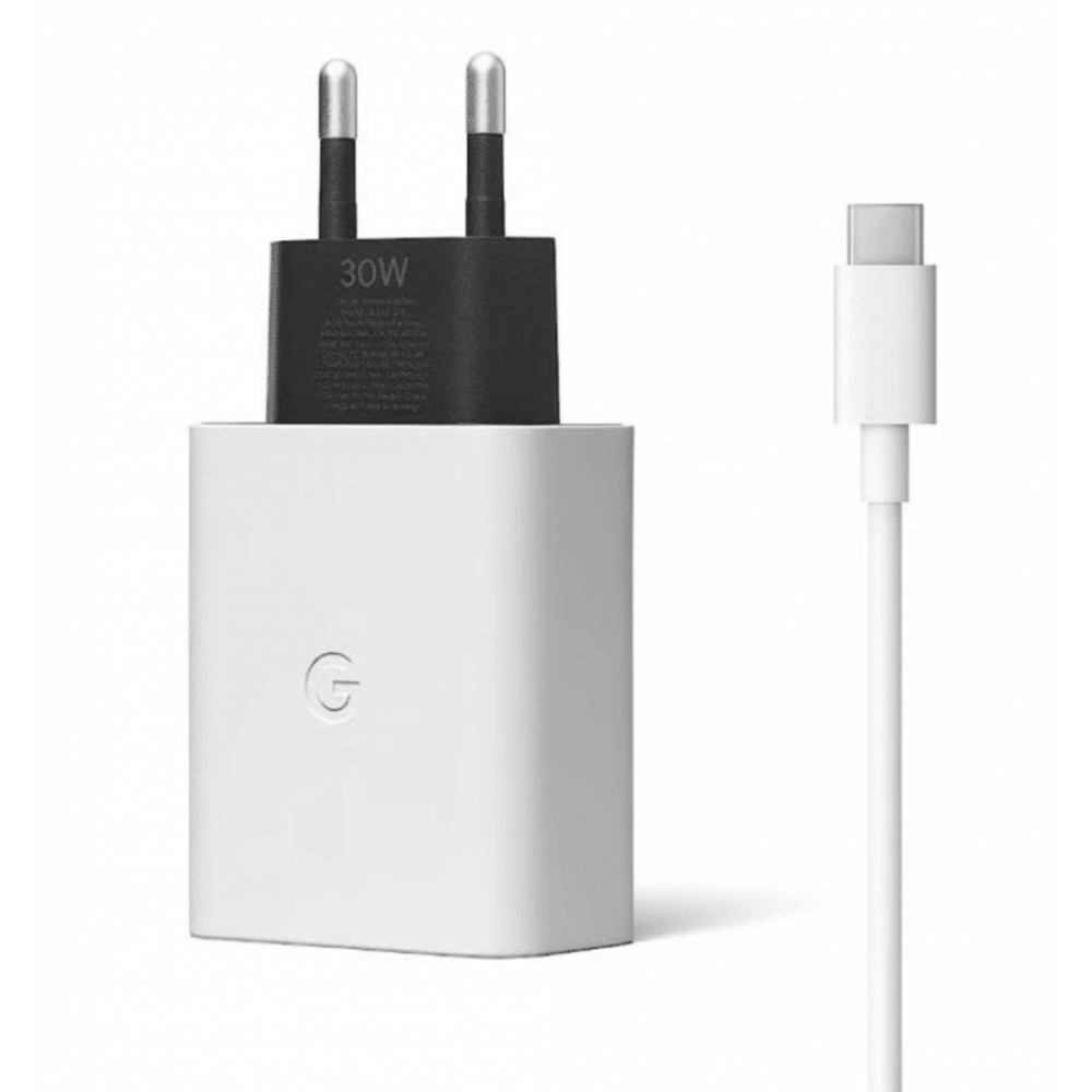 Google originalni zidni punjač 30W 3A 1 x USB-C s USB-C kabelom bijeli GA02275-EU slika 2
