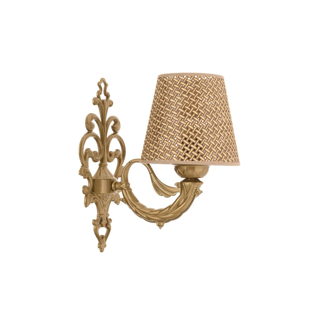 Lampa za zid Lily Hazeran - Prirodna, Zlatna slika 3