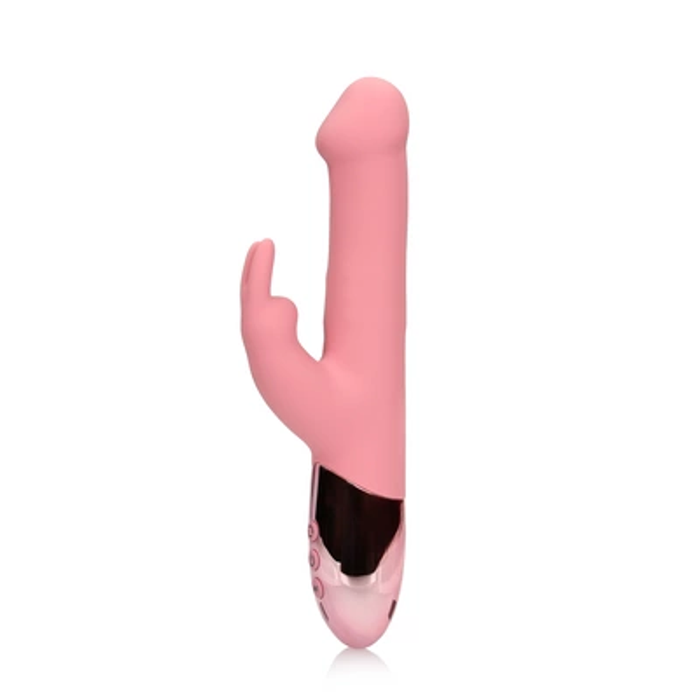 Loveline by Shots Rotating Beads Rabbit Vibrator - Pink Arabesque slika 1