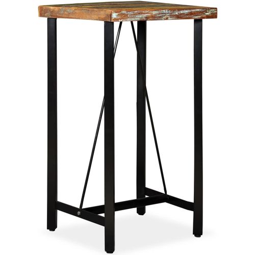 Barski stol od masivnog obnovljenog drva 60x60x107 cm slika 39