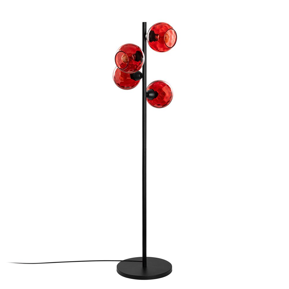 Podna Lampa Benek 15-14531 - Boje: Crvena, Crna slika 4