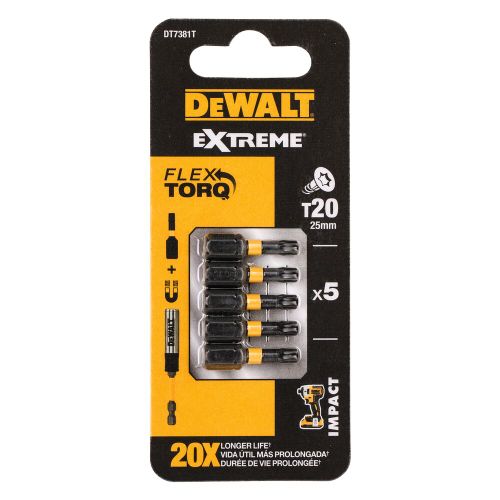 DEWALT NASTAVAK  TORX 20x5 25mm IR TORSSION  ZA UDAR. VIJ. DT7381T slika 1