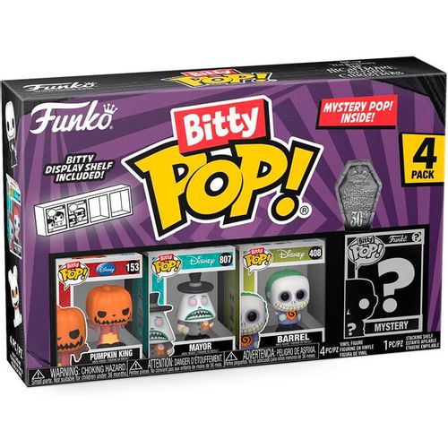 Blister 4 figures Bitty POP Disney Nightmare Before Christmas Pumpkin King slika 1