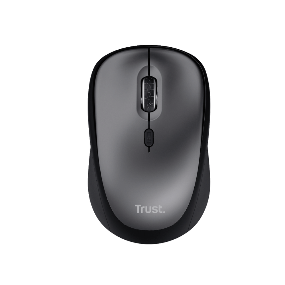 Trust Yvi+ Silent Wireless miš crni, sa tihim tipkama, 800-1600 dpi, optički, 4 tipke slika 2