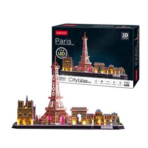 CubicFun CBF205256 3D Puzzle Paris Cityline sa LED svjetlima L525h