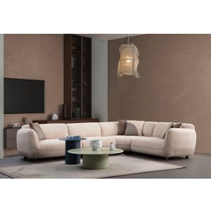 Ugaona sofa Pavia Corner 4 (L1,5+O1+Cx+1,5R) - boja: krem
