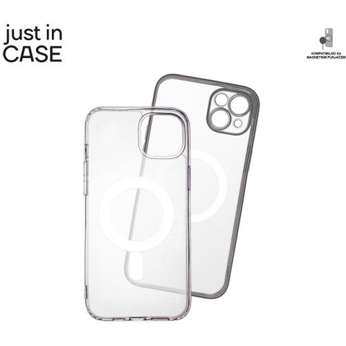 2u1 Extra case MAG MIX paket SREBRNI za iPhone 14 Plus slika 2