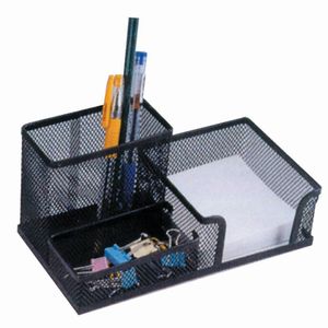 Organizer stolni 3U1 , žica,  crni dimenzije 20x10x10cm