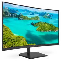 Monitor PHILIPS 241E1SCA/00 24"/VA,zakrivljen/1920x1080/75Hz/4ms GtG/VGA,HDMI/VESA/zvučnici/crna