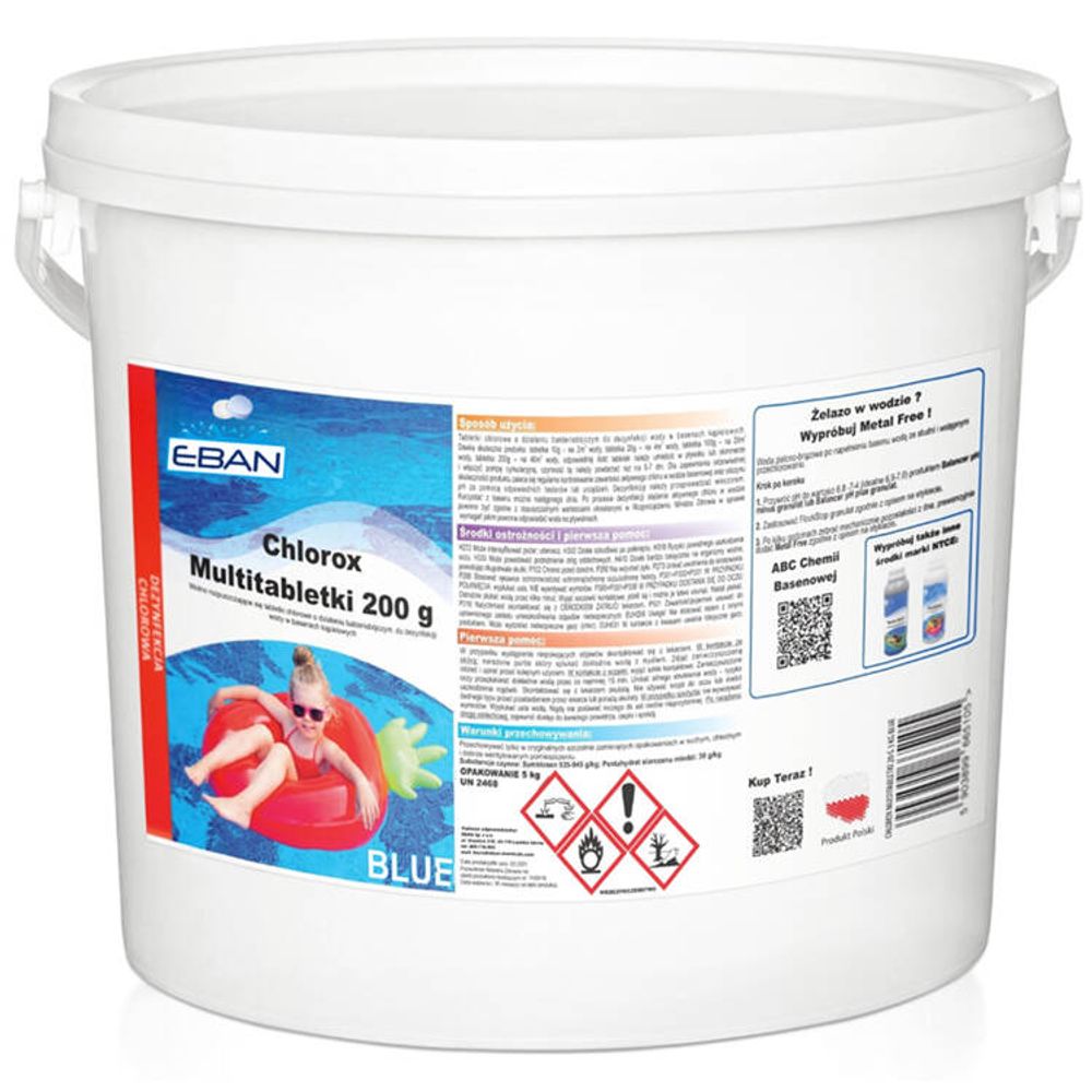 Chlorox multitablete 5 kg plave kemikalije za bazen ba0568 slika 1