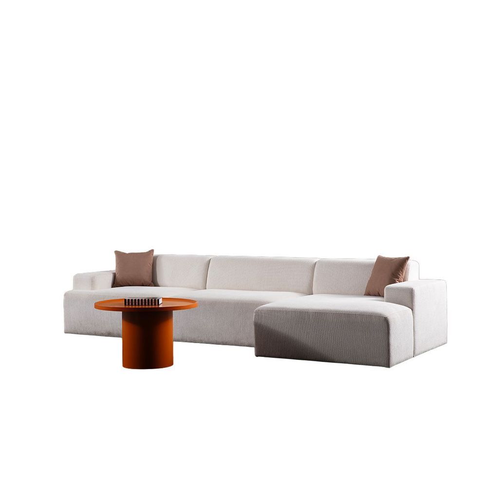 Ugaona Sofa Melva (L1,5 + O2 + Chl Desno) - bijela slika 3
