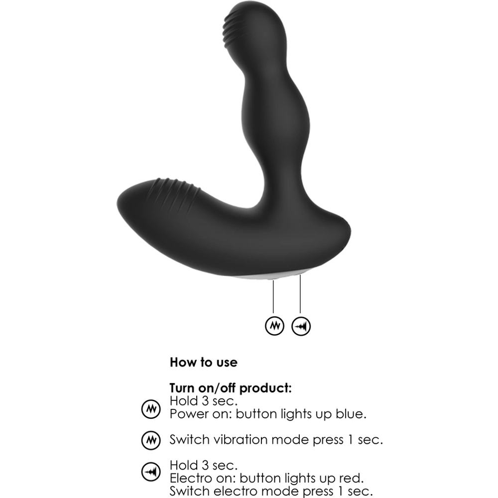 Vibracijski masažer prostate ElectroShock by Shots E-Stimulation slika 6
