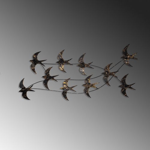 Wallity Metalna zidna dekoracija, Flock of Swallows 3 slika 4