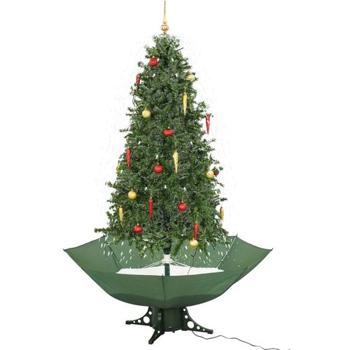 Božićno drvce koje sniježi sa stalkom zeleno 190 cm slika 21