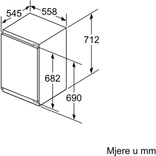 Bosch ugradbeni zamrzivač GIV11AFE0 slika 6