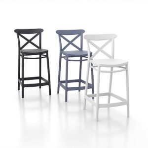 Dizajnerske polubarske stolice — CONTRACT Cross • 2 kom.