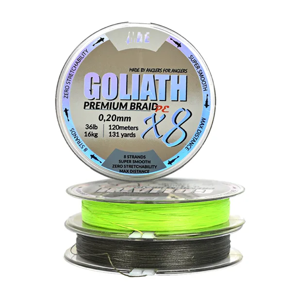 MATE Goliath X8 Braid Chartreuse 0.18mm 120m (MT13132) slika 1