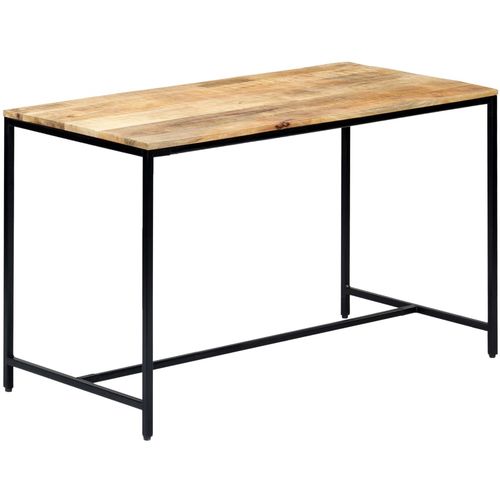 Blagovaonski stol od grubog masivnog drva manga 120x60x75 cm slika 10