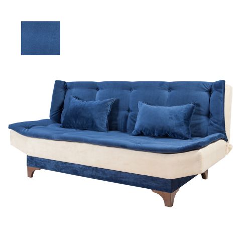 Kelebek - Blue, Cream BlueCream 3-Seat Sofa-Bed slika 5