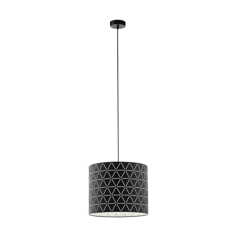 Eglo viseća lampa ramon e27 1x40w crno/bijelo v:1100mm o370mm slika 1