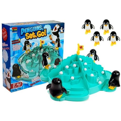 Društvena igra ledenjak s pingvinima nogometašima slika 1