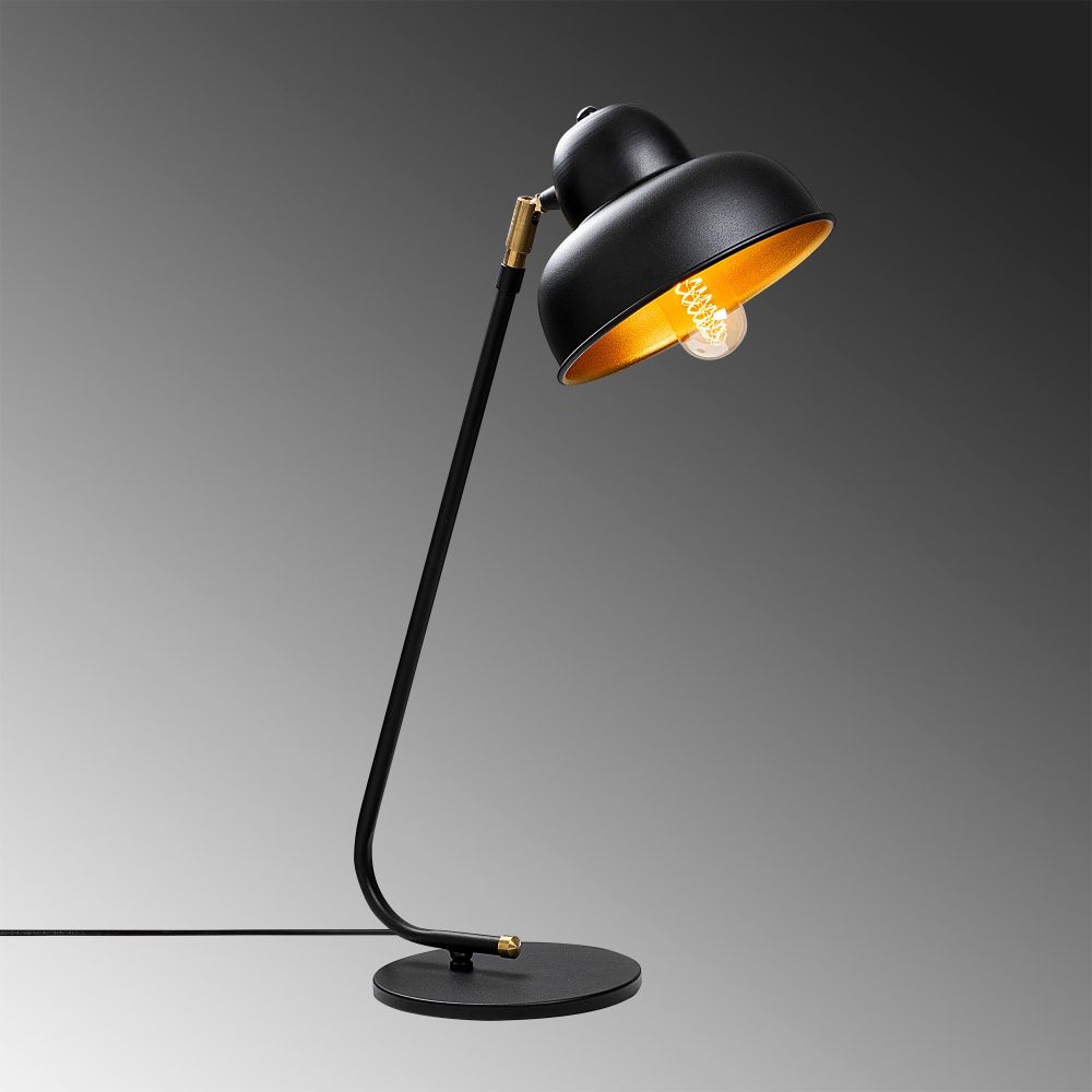 Berceste - 180BLACK-ML Crna Stolna Lampa slika 4
