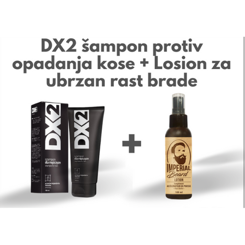 DX2 Šampon protiv  opadanje kose + losion za rast brade slika 1