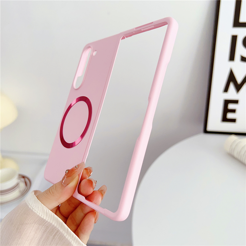 Torbica Magsafe Magnetic Shockproof za Samsung F956B Galaxy Z Fold 6 5G roze slika 2