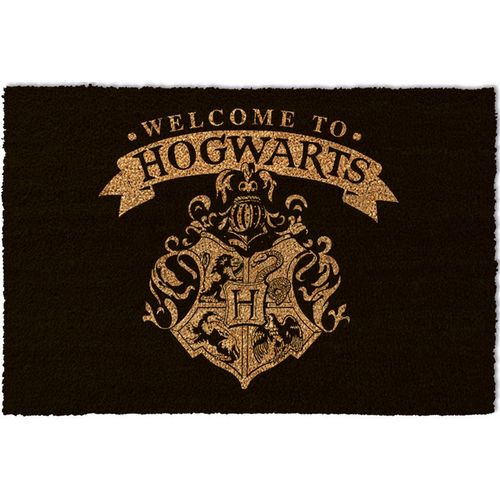 PYRAMID HARRY POTTER (WELCOME TO HOGWARTS) BLACK 37X55CM DOOR MAT slika 1