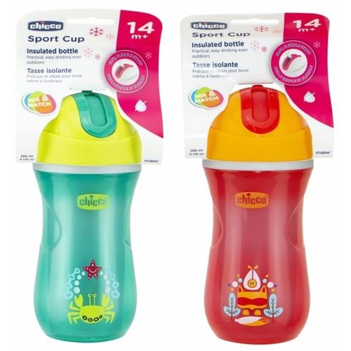 Chicco Čaša SPORT sa slamkom 14m+ 266ml, Neutral slika 1