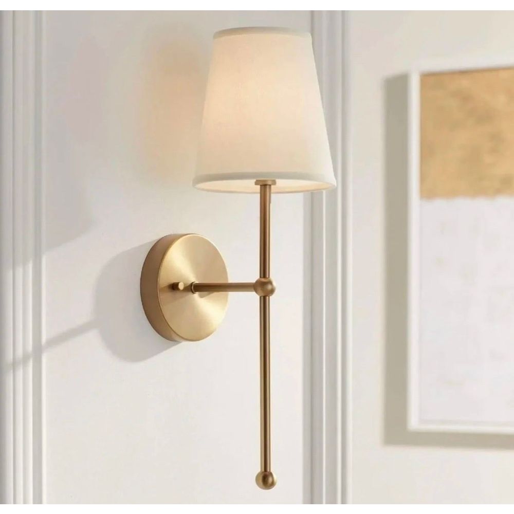 Zidna Lampa BRZ-340050 - Zlatna i Krem slika 1