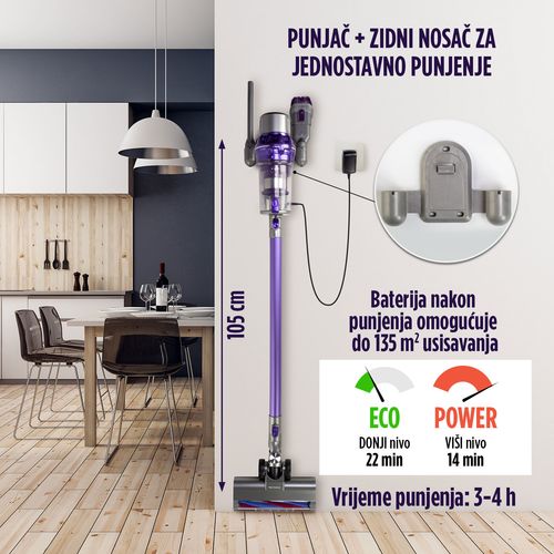 Baterijski štapni usisivač Vitapur - 380 W slika 8