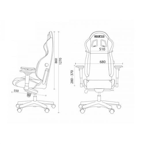 Sparco Grip Gaming Stolica, Crno/Zelena slika 6