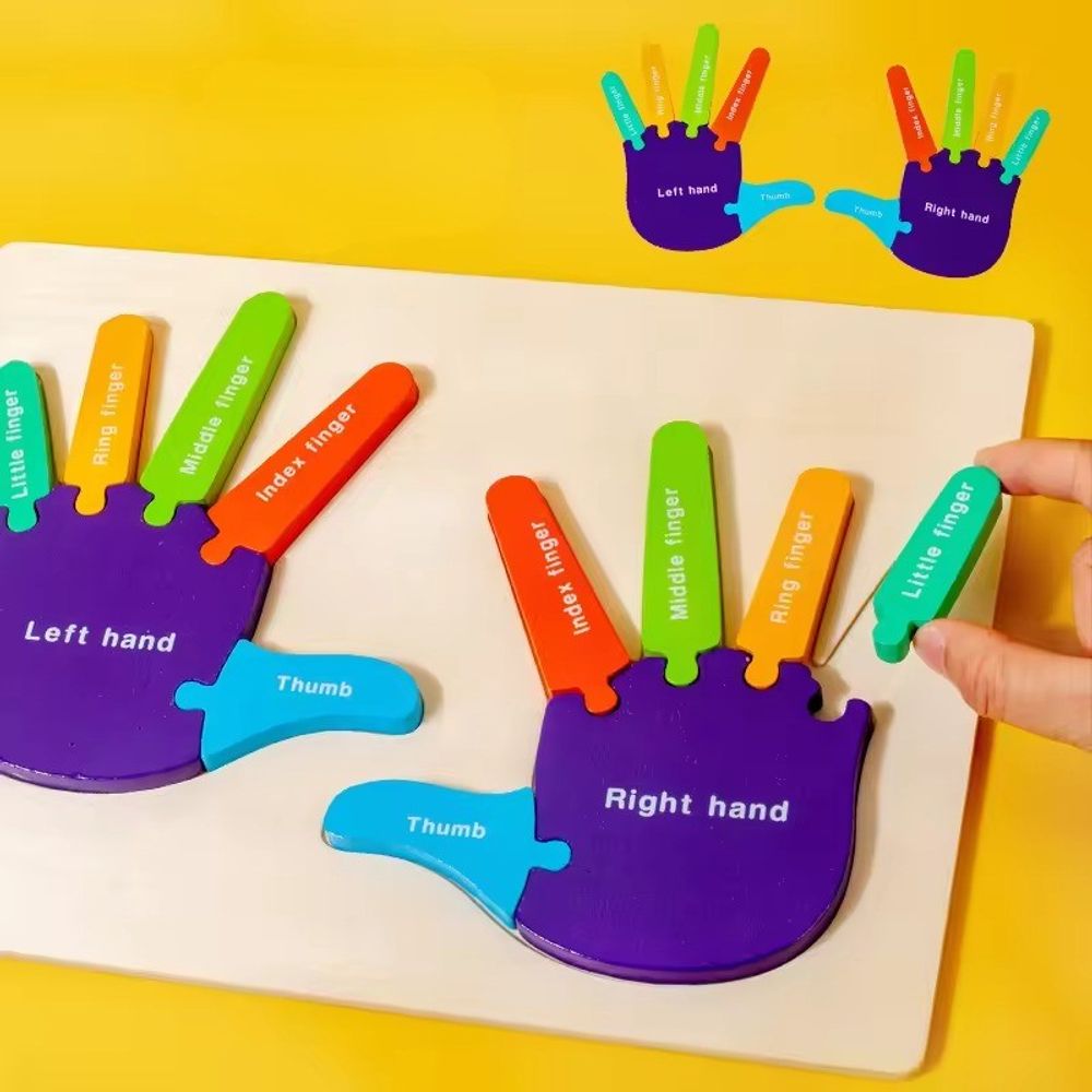 Montessori Edukativna igra otisci ruke i stopala  slika 4