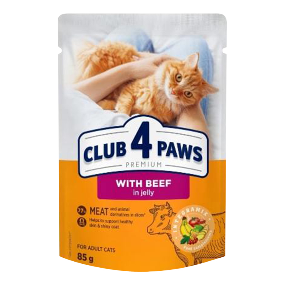 Club 4 Paws Hrana Za Mačke Sa Govedinom 85g slika 1