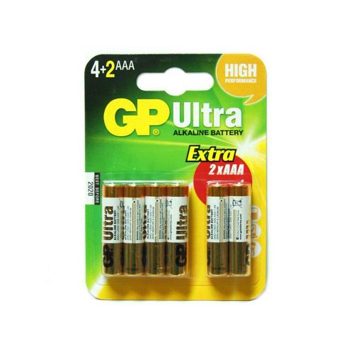 Baterija GP ultra alkalna LR03 AAA 4+2 slika 1