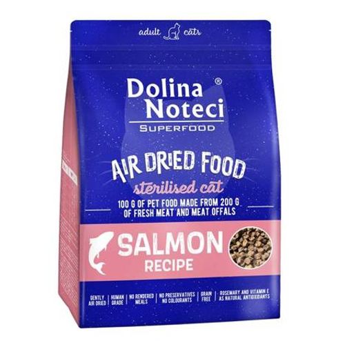 Dolina Noteci Superfood Sterilised Cat Sušeni Losos 1kg slika 1