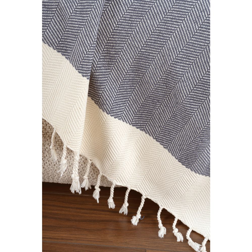 Sofa pokrivač Baliksirti - siva boja slika 3