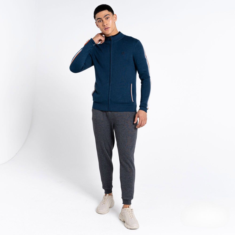 Dare2B Muški džemper na kopčanje Dutiful II, Moon Light Denim slika 5