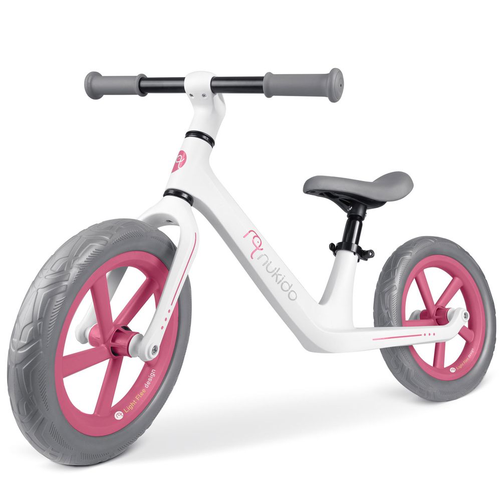 Nukido Light Flee bicikl bez pedala, bijelo sivi slika 8