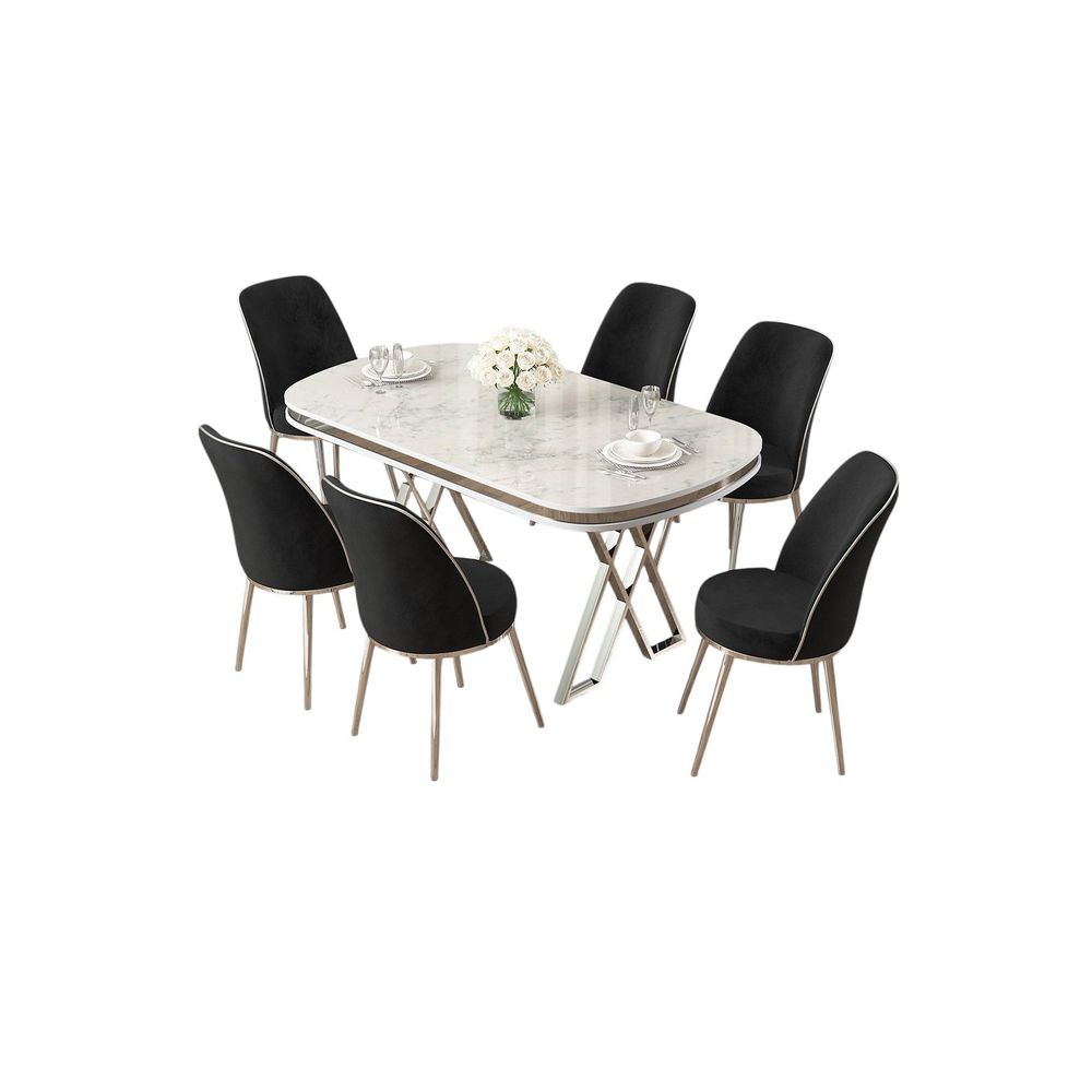 Stolna i stolice set (7 komada) - Lai slika 2